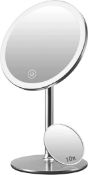 RRP £33.99 Kostlich Lighted Makeup Mirror with 3 Light Settings, Rechargeable Vanity Mirror
