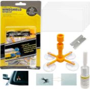 RRP £42 Set of 6 x 4BAOHUI Windscreen Repair Kit Professional, Car Windscreen Repair Kit Chip and