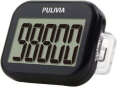 RRP £60 Set of 6 x PULIVIA Pedometer 3D Step Counter for Walking, Accurate Step Counter Pedometer