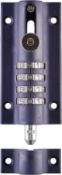 Squire Combi Bolt Door Lock (COMBI4) - 4 Wheel Combination Locking Bolt - Weatherproof Die Cast Body