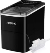 RRP £99.99 Fooing Ice Maker Machine Countertop Ice Machine, Self-Cleaning Ice Maker, 9 Cubes Ready