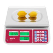 RRP £89.99 Digital Price Scale 30kg for Food Meat Fruit Produce with Green Backlight LCD Display