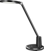 JUKSTG Desk Lamp, UOGEEP 64 pcs LEDs Eye-Caring Table Lamps, 10 Brightness Levels with 5 Lighting