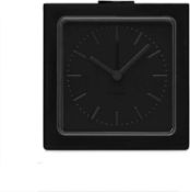 RRP £47.99 LEFF amsterdam - Block Clock - Black/Black - Alarm clock - Design - Desk or Shelf Clock