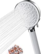 RRP £24.99 Newentor Ionic Shower Head Handheld Contains 6 Sprays Saving Power High Pressure for Hard
