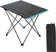 RRP £25.99 Amitay Aluminum Folding Camping Table,Portable Lightweight Table with Carrying Bag,