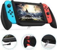 Set of 4 x Emonoo Gaming Grip Case for Nintendo Switch(Black)