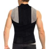 RRP £59.99 ORTONYX Full Back Support Brace with Removable Dorso-lumbar Pad - Upper and Lower Back