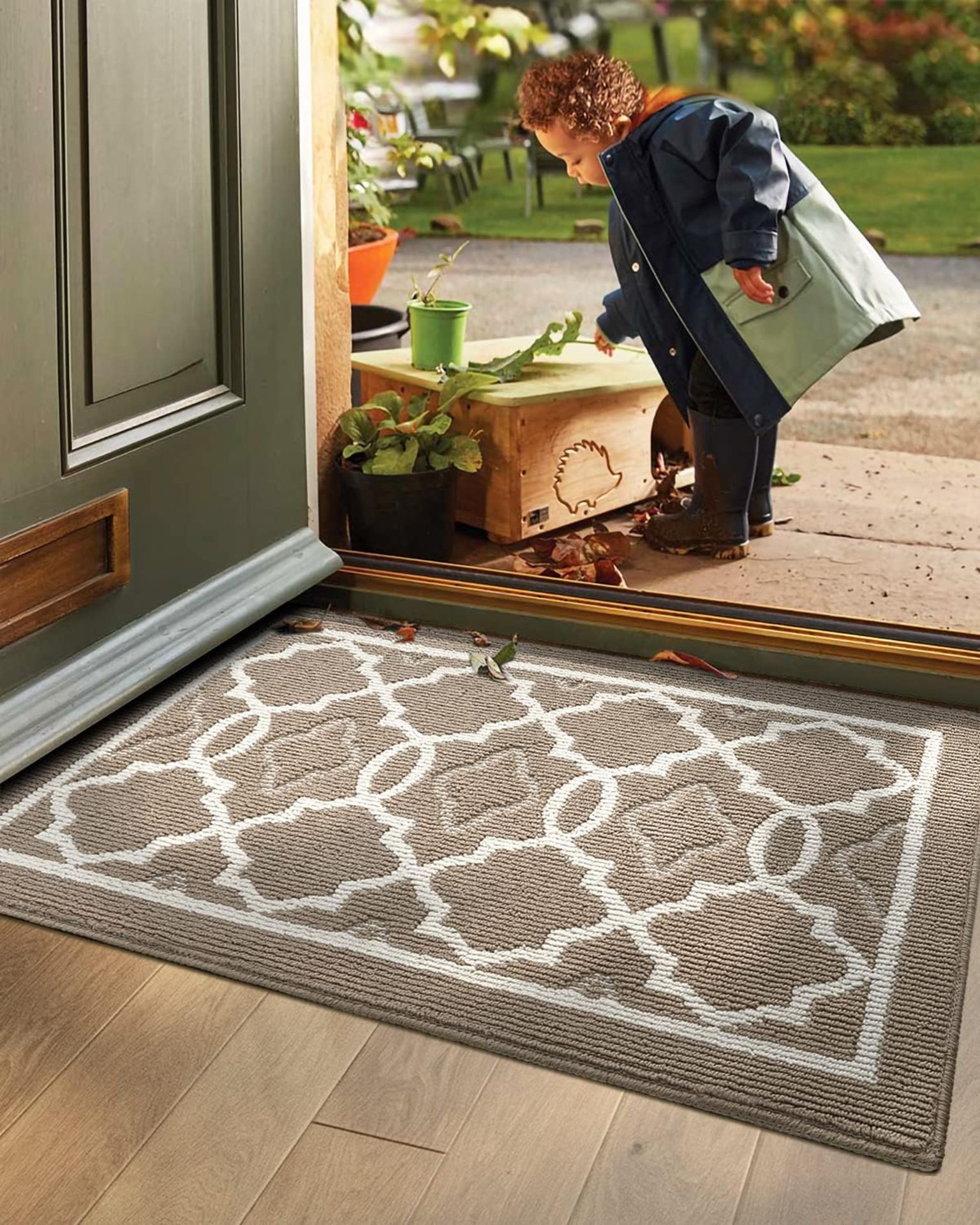 RRP £39.99 DEXI Door Mat 80 x 120 cm, Doormat Indoor Dirt Trapper Non-slip, Machine Washable