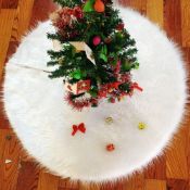 RRP £36 Set of 3 x White Christmas Tree Skirts,31inches White Faux Fur Christmas Tree Skirt for Xmas