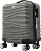 CUQOO 45x36x20cm Lightweight Hard Cabin Suitcase Approved by Over 100+ Airlines – Carry on