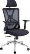 RRP £169 Ticova Ergonomic Office Chair - High Back Desk Chair with Adjustable Lumbar Support,