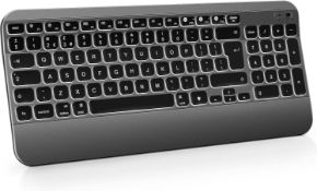 RRP £29.99 MagoFeliz Wireless Bluetooth Illuminated Keyboard Rechargeable Backlight 1800mAH Full