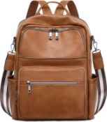 RRP £25.99 JANSBEN Backpack Womens Faux Leather Waterproof Rucksack Handbags with Shoulder Strap