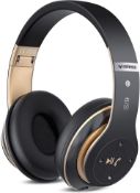 RRP £19.99 Prtukyt Wireless Headphones Over Ear,Headphones Wireless Bluetooth with 6 EQ Modes,40