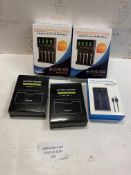 Set of 5 x Battery Chargers
