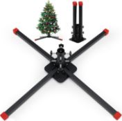 RRP £34.99 INFLATION Christmas Tree Stand, Heavy Duty Foldable Artificial Black Christmas Tree Stand