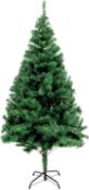 Straame Artificial Christmas Tree, Natural Look Branches Bushy Christmas Tree with Foldable Metal