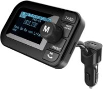 RRP £50.99 FirstE Car DAB/DAB+ Radio Adapter 2.3" LCD Bluetooth FM Transmitter Handsfree Call Car