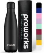 Proworks Performance Stainless Steel Sports Water Bottle | Double Insulated Vacuum Flask - 750ml All
