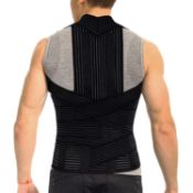 RRP £59.99 ORTONYX Full Back Support Brace with Removable Dorso-lumbar Pad - Upper and Lower Back