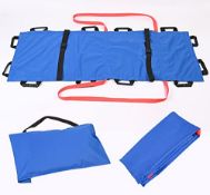 RRP £49.99 FENGLIN Household Collapsible Soft Stretcher, Portable 12 Handles Thickened Canvas