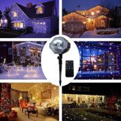 Remote Control Halloween Christmas Light Projector, LSNDEE Snowfall Projector Lights Lamp