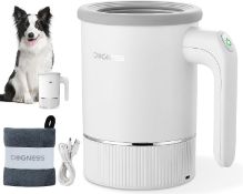 RRP £39.99 DOGNESS Automatic Paw Cleaner for Dogs, Dog Paw Cleaner with Soft Silicone, 2400mAh,