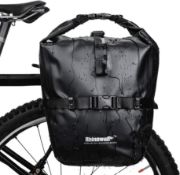 RRP £29.99 Selighting Bike Pannier Bag Bicycle Rear Seat Trunk Panniers Waterproof Cycling Storage