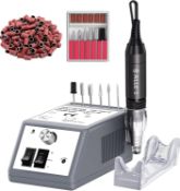 RRP £39.99 Nail Drill,Electric Nail Files,Professional Nail Drill 30000 RPM Efile Buffer Manicure