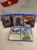 Set of 5 x PS4 Playstation Games
