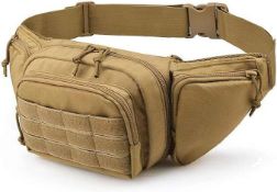 Selighting Tactical Waist Bag Military Fanny Pack MOLLE Bumbag for Hiking Running Dog Walking