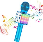 RRP £48 Set of 3 x ShinePick Karaoke Wireless Microphone, 5 in 1 Recording & Singing Microphone