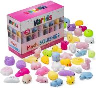 RRP £39 Set of 3 x Mini Animal Squishy Pack - 40 Pieces Random Mochi Squishies Party Favor Fidget