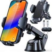 RRP £26.99 YRU Car Phone Holder?2023 Upgraded Military-Grade Strongest Suction? Universal Mobile