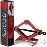 RRP £21.99 Xtremeauto Car Scissor Jack 1.5 Ton Car Jack - Heavy Duty Car Lift Jack With Crank