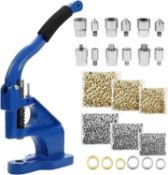 RRP £56.99 Dyna-Living Hand Press Grommet Machine Kit Eyelet Punch Kit Hole Punch Tool