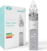 RRP £39.99 Nasal Aspirator Baby Nasal Aspirator, Automatic Nose Cleaner Adjustable Suction Level,