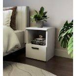 RRP £31.99 Home Glow Bedside Tables, Bedside Drawers, Bedside Cabinet, 1 Drawer, Metal Runners,