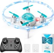 RRP £26.99 4DRC Mini Drone for Kids with LED Lights, RC Quadcopter for Beginners, Propeller Full