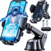 RRP £26.99 YRU Car Phone Holder?2023 Upgraded Military-Grade Strongest Suction? Universal Mobile