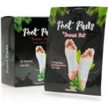 RRP £30 Set of 2 x Summer Foot Pads 20-Pack with Mint Oil for Men - Dermatologically Tested - Stress