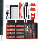 RRP £39.99 KAIWEETS ES20 Electric Screwdriver Set, 137 in 1 Cordless Screwdriver with 120 Magnetic