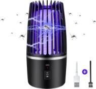 RRP £24.99 Mosquito Killer Lamp, Electric Insect Killer, USB Rechargeable Mosquitoes Repellent, 2 in