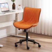 RRP £149.99 YOUTASTE Ergonomic Office Desk Chair Faux Leather with Wheels Adjustable Modern Padded