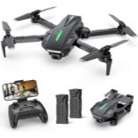 RRP £49.99 DEERC D70 Mini Drone with Camera, 720P HD FPV Foldable RC Quarcopter, Tap Fly, 360°