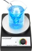 RRP £29.99 ANZESER Magnetic Stirrer Magnetic Mixer 3500 RPM with Stir Bar Max Stirring Capacity