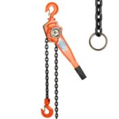 RRP £89.99 Nisorpa 1-1/2Ton Chian Hoist Manual Chain Block Lever Hoist 3300Lbs Cap 20Ft Lift Ratchet