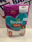 Pampers Nappy Pants Size 6, Active Fit, 60Pack Nappy Pants with Tilz Nappy Bags
