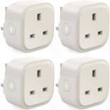 RRP £29.99 Smart Plug, Alexa Plug 4 Packs, Smart Plugs that Work with Alexa and Google Home, WiFi